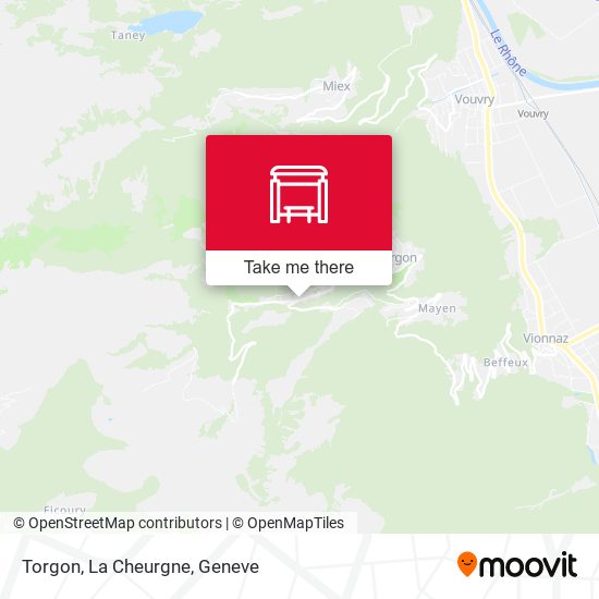 Torgon, La Cheurgne map