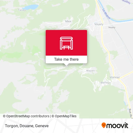Torgon, Douane map