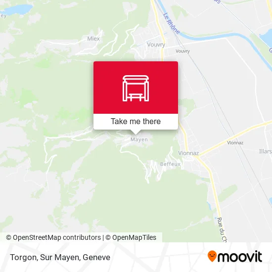 Torgon, Sur Mayen map