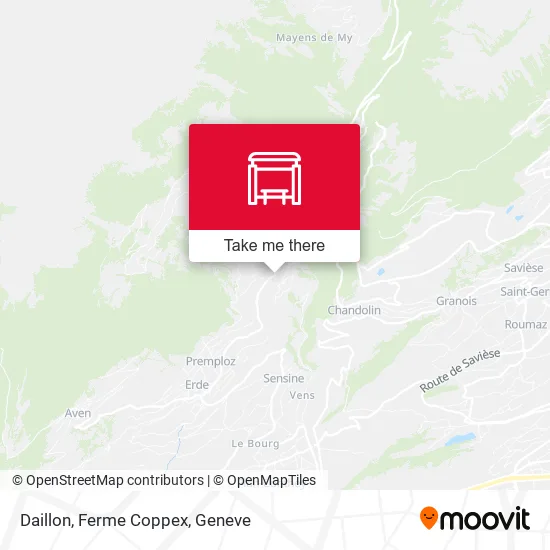 Daillon, Ferme Coppex map