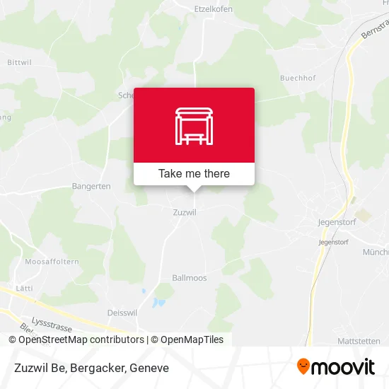 Zuzwil Be, Bergacker map