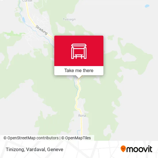 Tinizong, Vardaval map