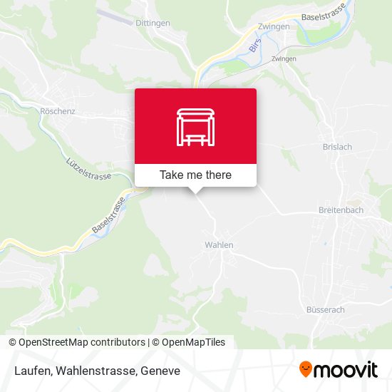 Laufen, Wahlenstrasse map