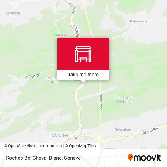 Roches Be, Cheval Blanc map
