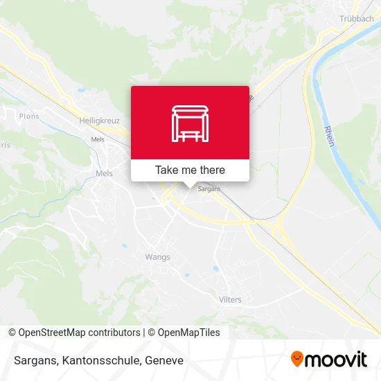 Sargans, Kantonsschule map