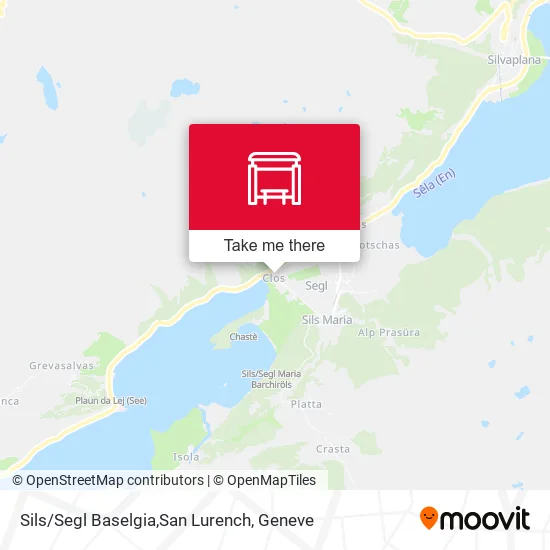 Sils/Segl Baselgia,San Lurench map