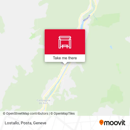 Lostallo, Posta map