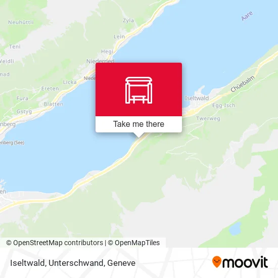 Iseltwald, Unterschwand map