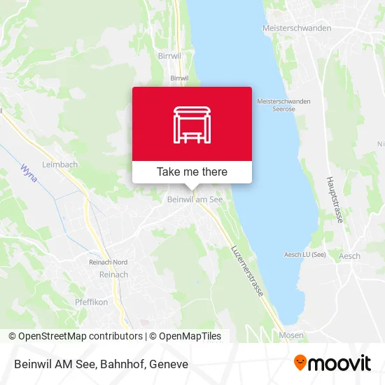 Beinwil AM See, Bahnhof map