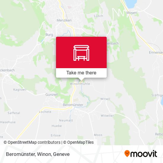 Beromünster, Winon map