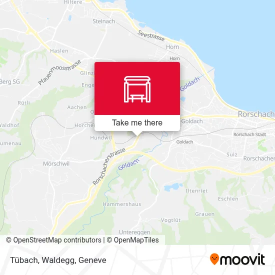 Tübach, Waldegg map