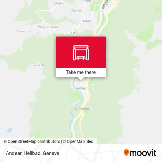 Andeer, Heilbad map