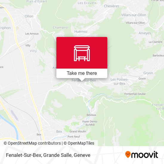 Fenalet-Sur-Bex, Grande Salle map