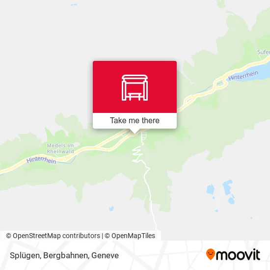 Splügen, Bergbahnen map