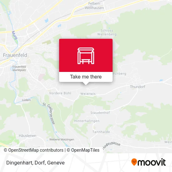 Dingenhart, Dorf map