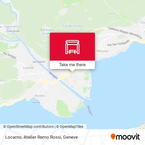Locarno, Atelier Remo Rossi map