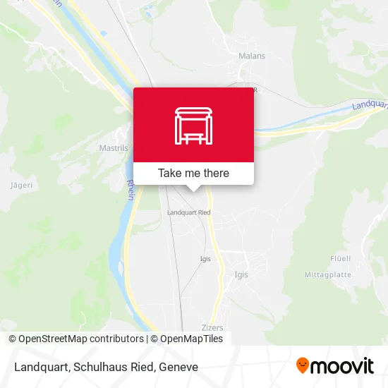 Landquart, Schulhaus Ried map
