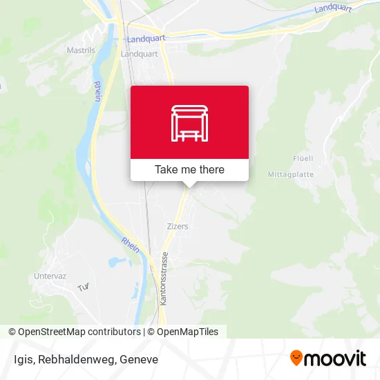 Igis, Rebhaldenweg map