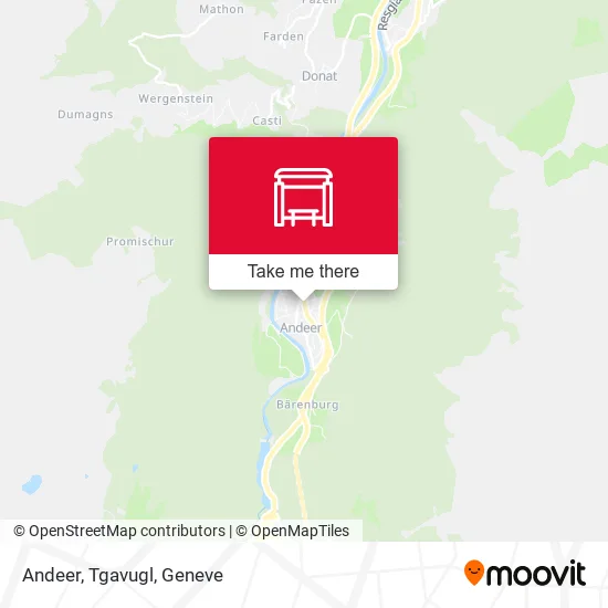 Andeer, Tgavugl map