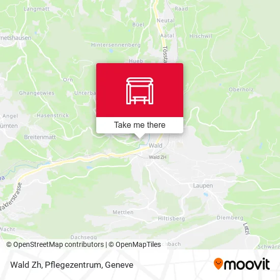 Wald Zh, Pflegezentrum map