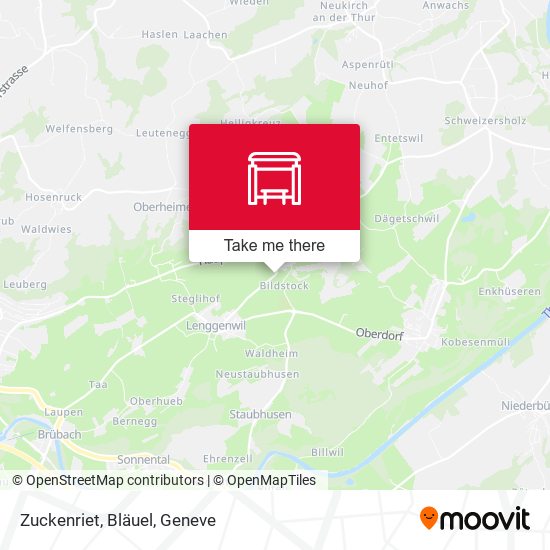 Zuckenriet, Bläuel map