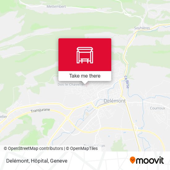 Delémont, Hôpital map
