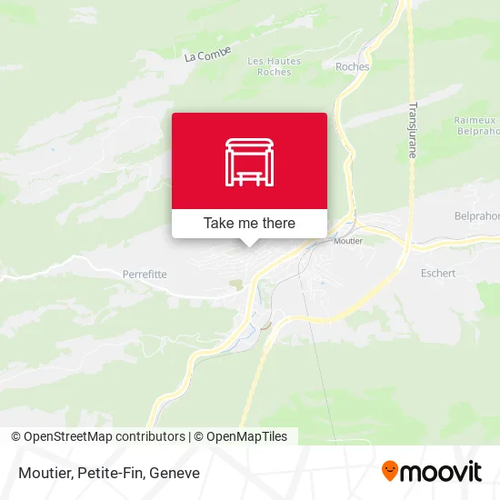 Moutier, Petite-Fin map