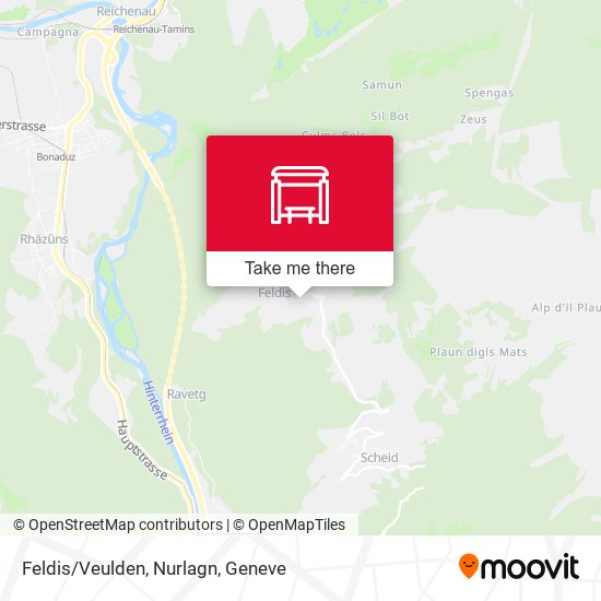 Feldis/Veulden, Nurlagn map