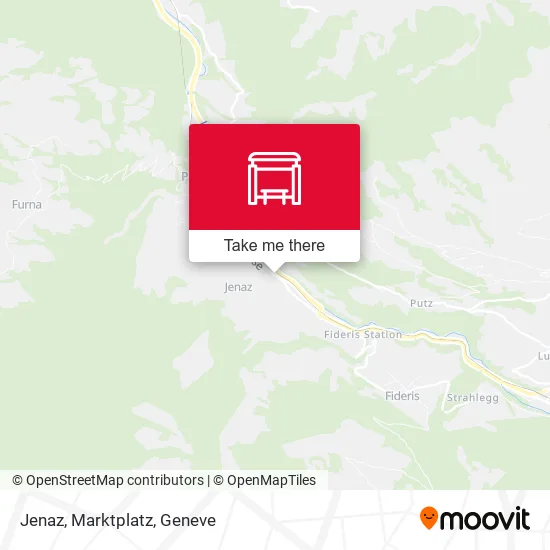 Jenaz, Marktplatz map