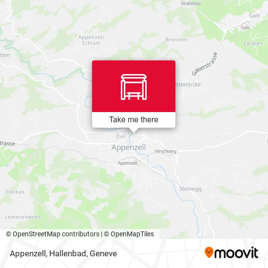 Appenzell, Hallenbad map