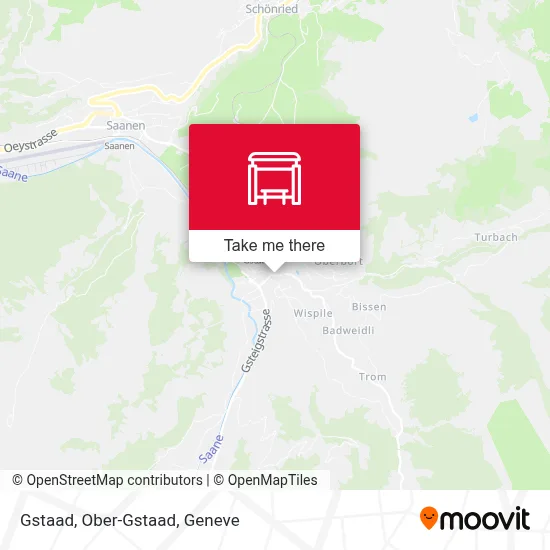 Gstaad, Ober-Gstaad map
