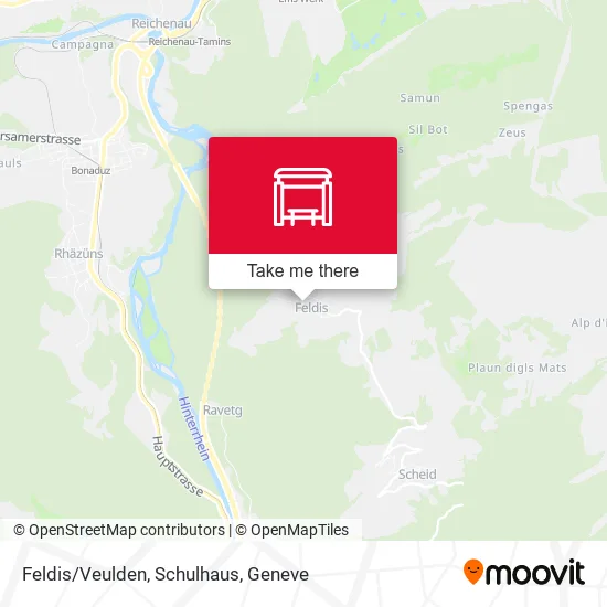 Feldis/Veulden, Schulhaus plan