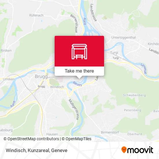 Windisch, Kunzareal map