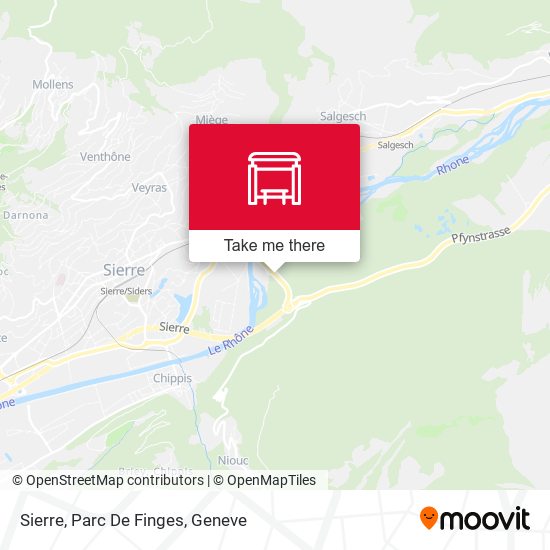 Sierre, Parc De Finges map