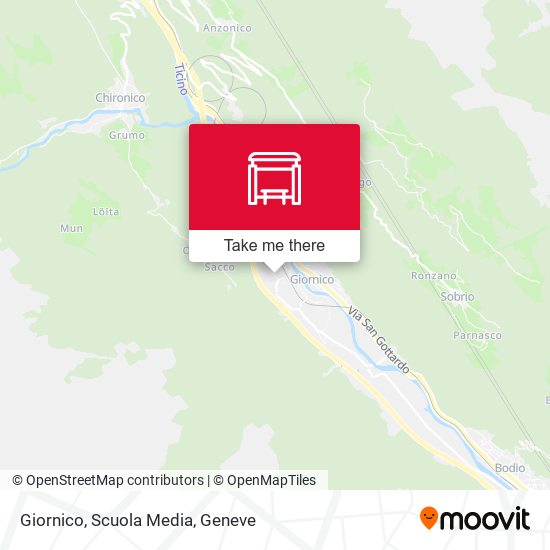 Giornico, Scuola Media map