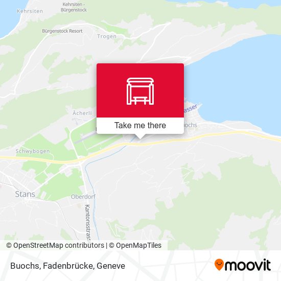 Buochs, Fadenbrücke map