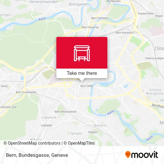 Bern, Bundesgasse map