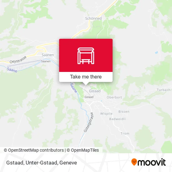 Gstaad, Unter-Gstaad map