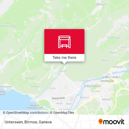 Unterseen, Birmse map