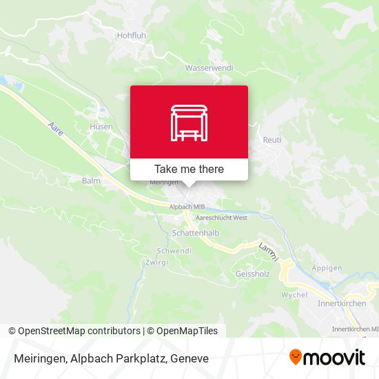 Meiringen, Alpbach Parkplatz map