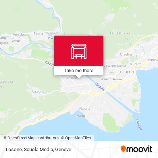 Losone, Scuola Media map