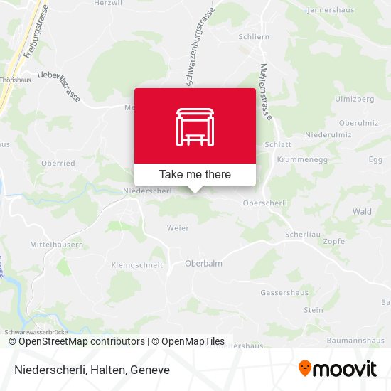 Niederscherli, Halten map
