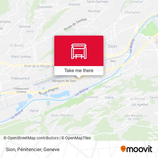 Sion, Pénitencier map