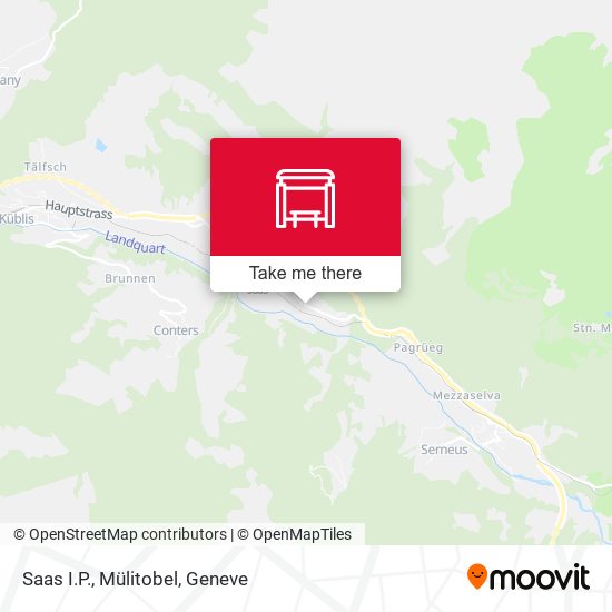 Saas I.P., Mülitobel map
