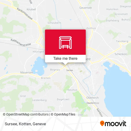 Sursee, Kotten map