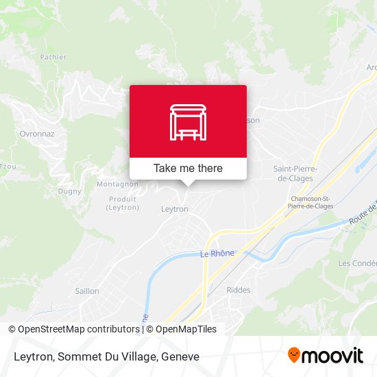 Leytron, Sommet Du Village map