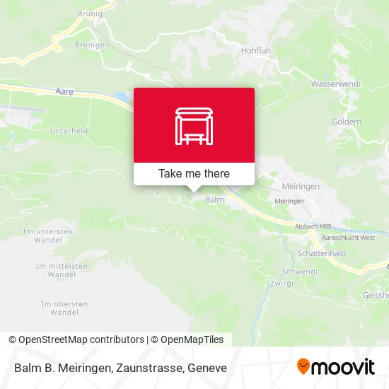 Balm B. Meiringen, Zaunstrasse map
