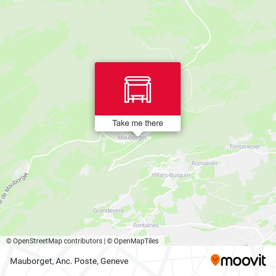 Mauborget, Anc. Poste map