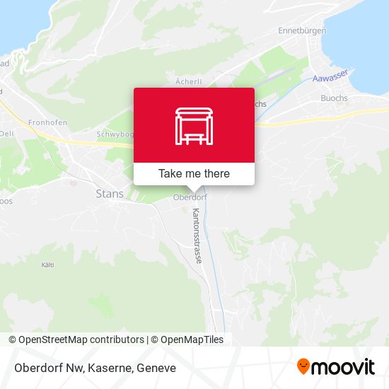 Oberdorf Nw, Kaserne map