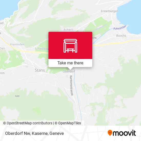 Oberdorf Nw, Kaserne map